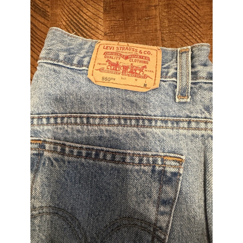 Vintage Levi's 550 Jeans Womens 12 MIS M Blue Relaxed Fit Tapered Leg - Picture 2 of 7